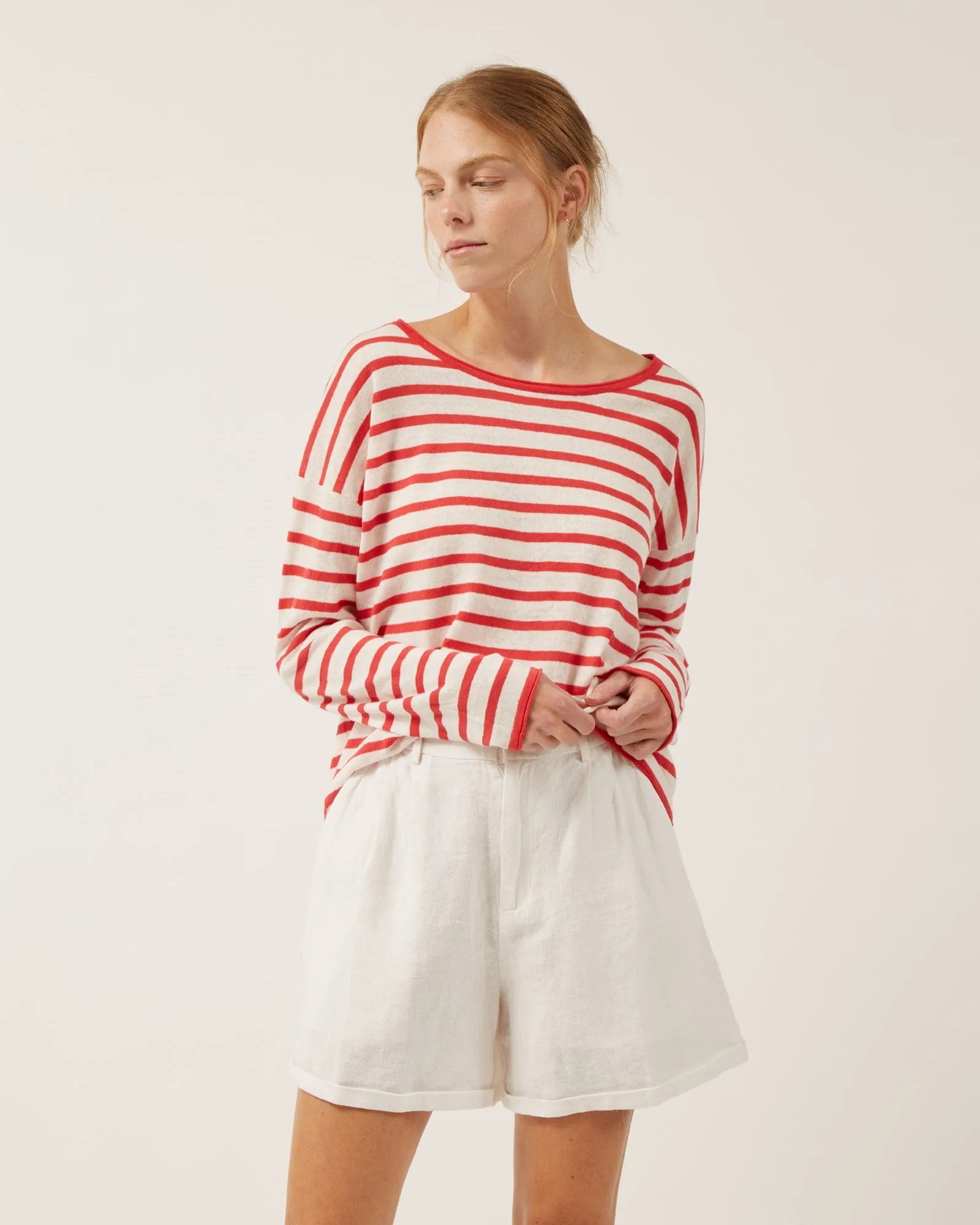 chandai léger rayé en lin et coton FREDDIE sold by NAIF