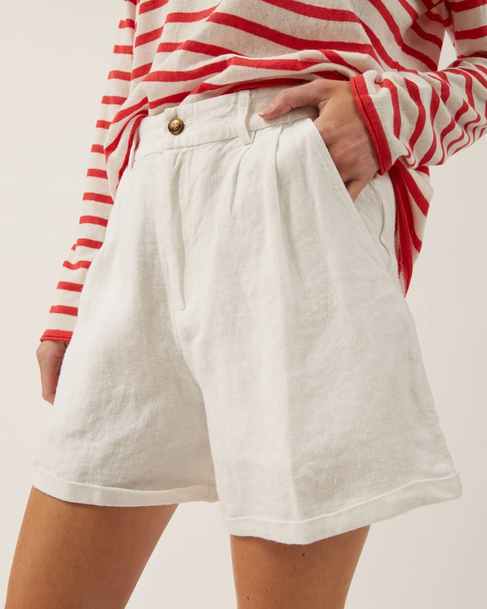 chandai léger rayé en lin et coton FREDDIE sold by NAIF product image thumbnail 2