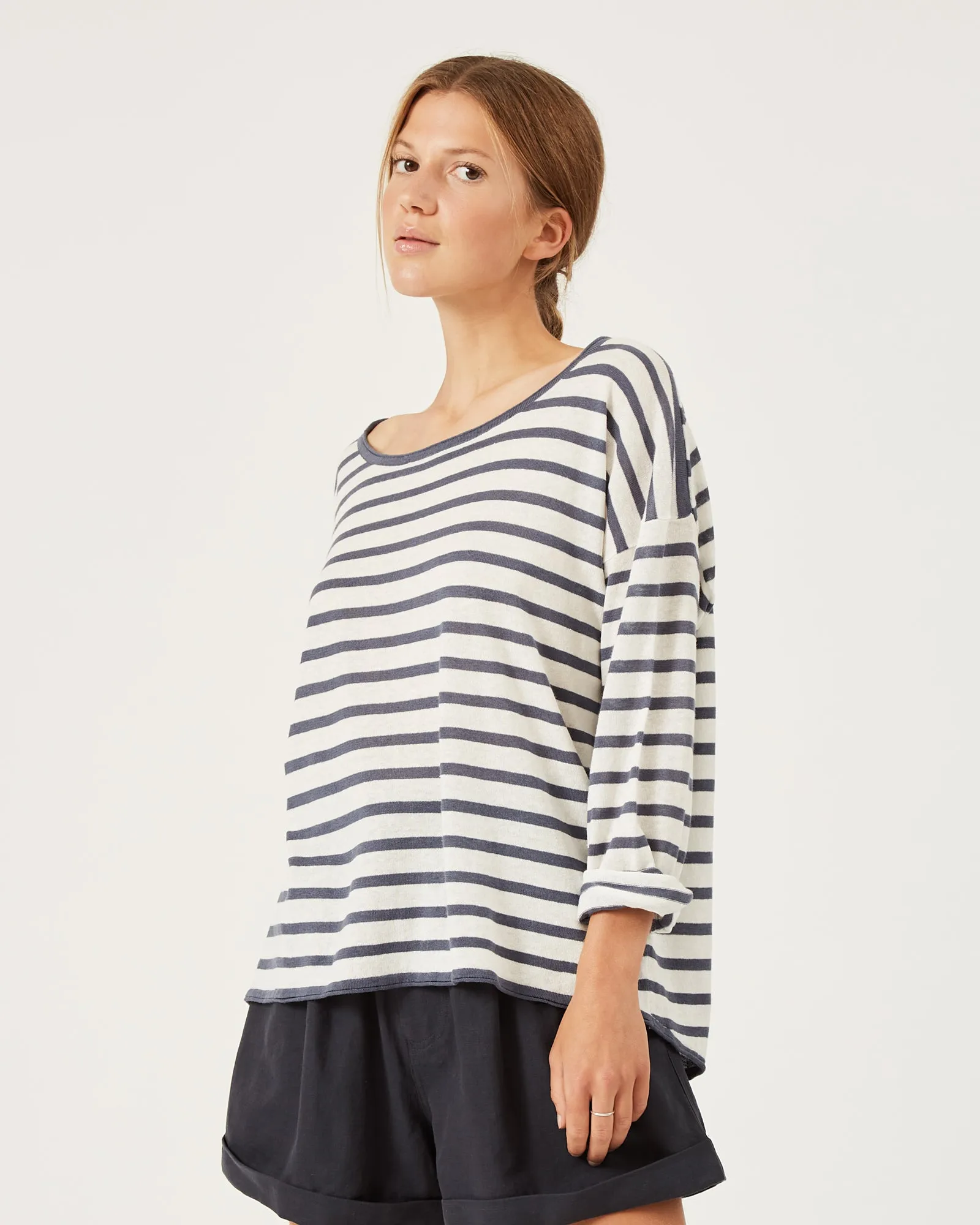 chandai léger rayé en lin et coton FREDDIE sold by NAIF product image thumbnail 4