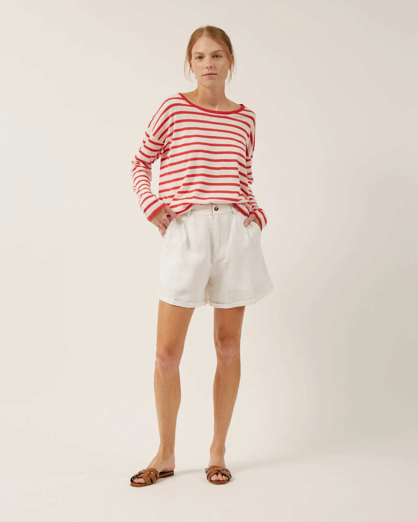 chandai léger rayé en lin et coton FREDDIE sold by NAIF product image thumbnail 3