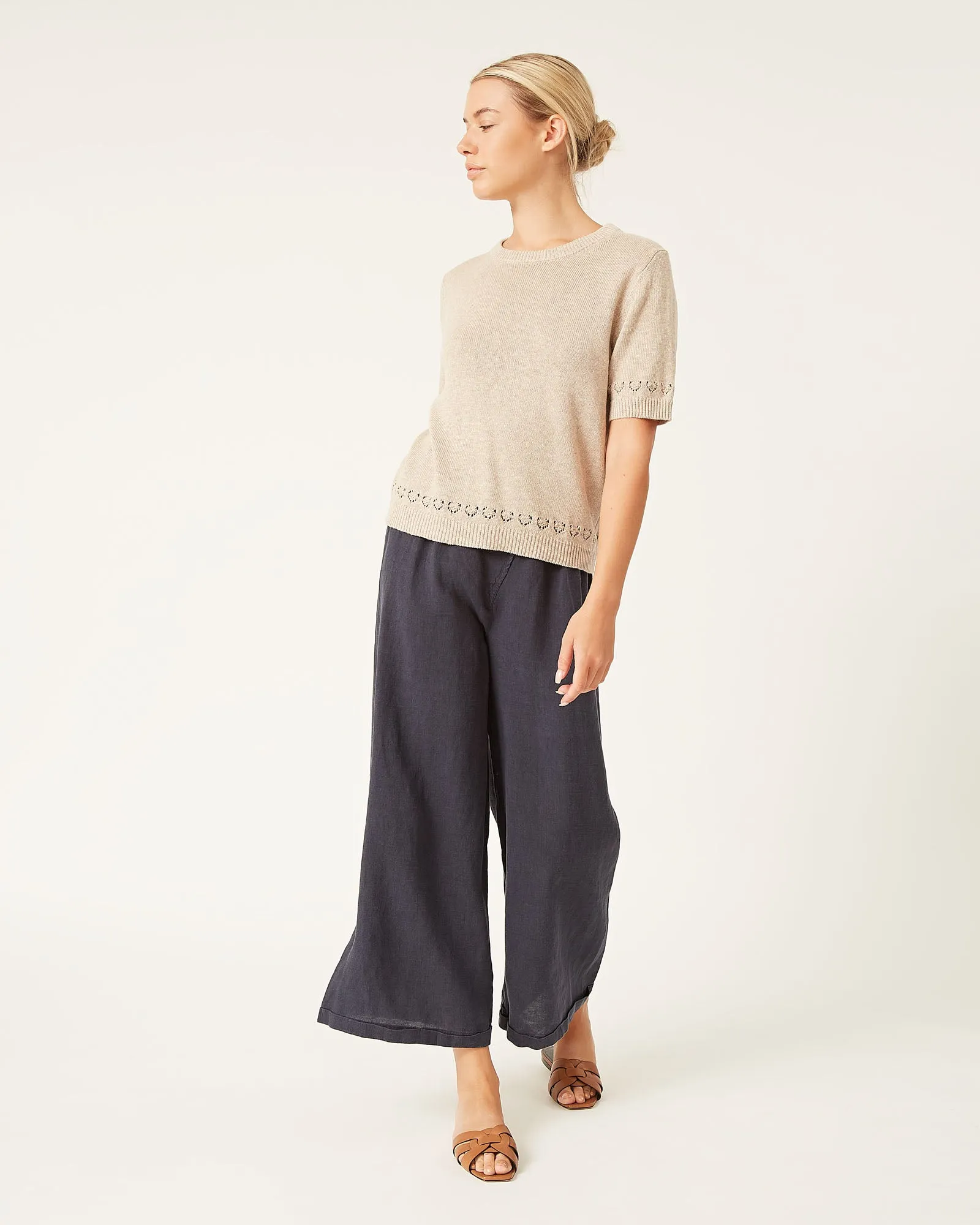 chandail à manches courtes en lin et coton RONNIE sold by NAIF product image thumbnail 2