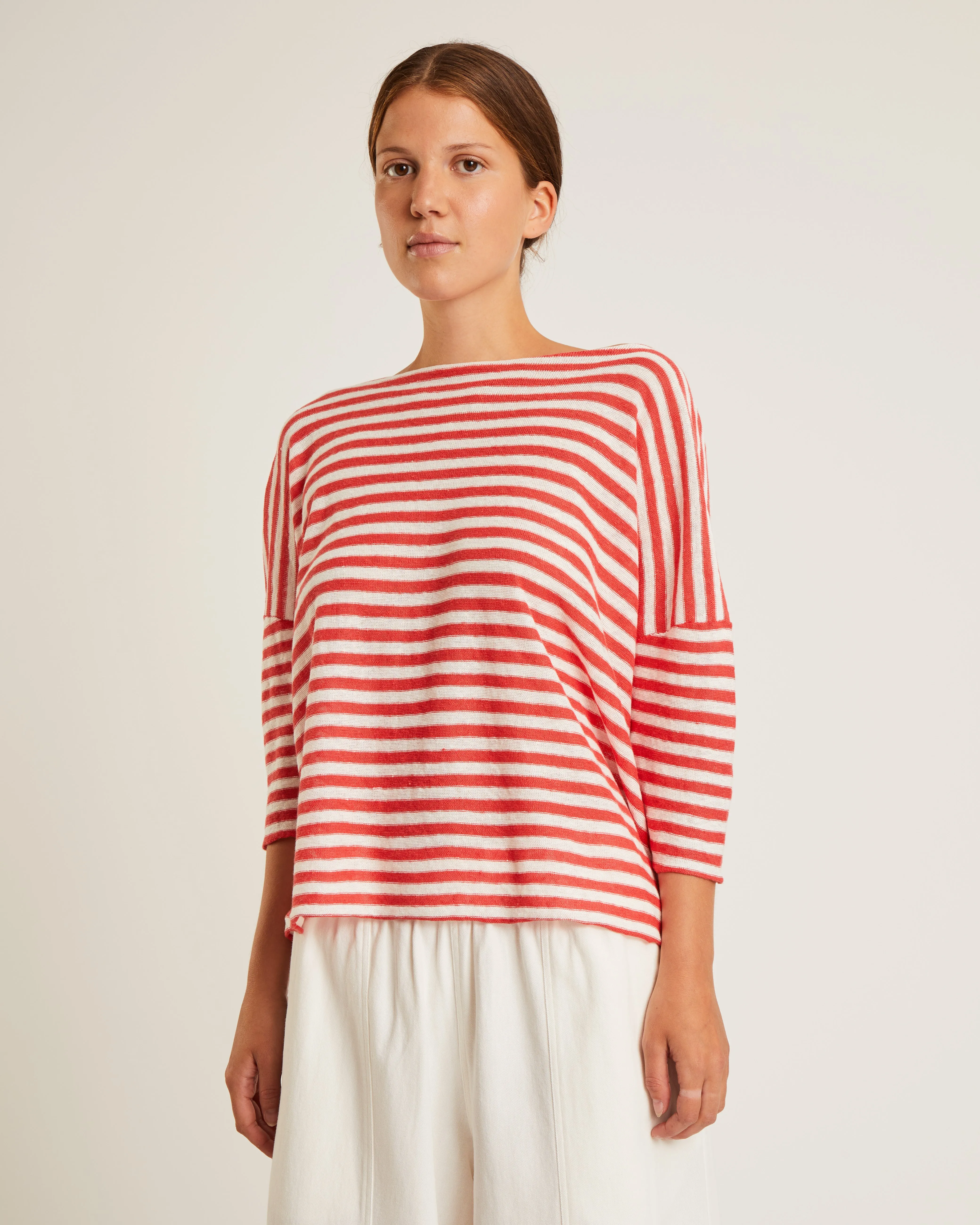 chandail en lin à col bateau et manches 3/4 SEINA sold by NAIF