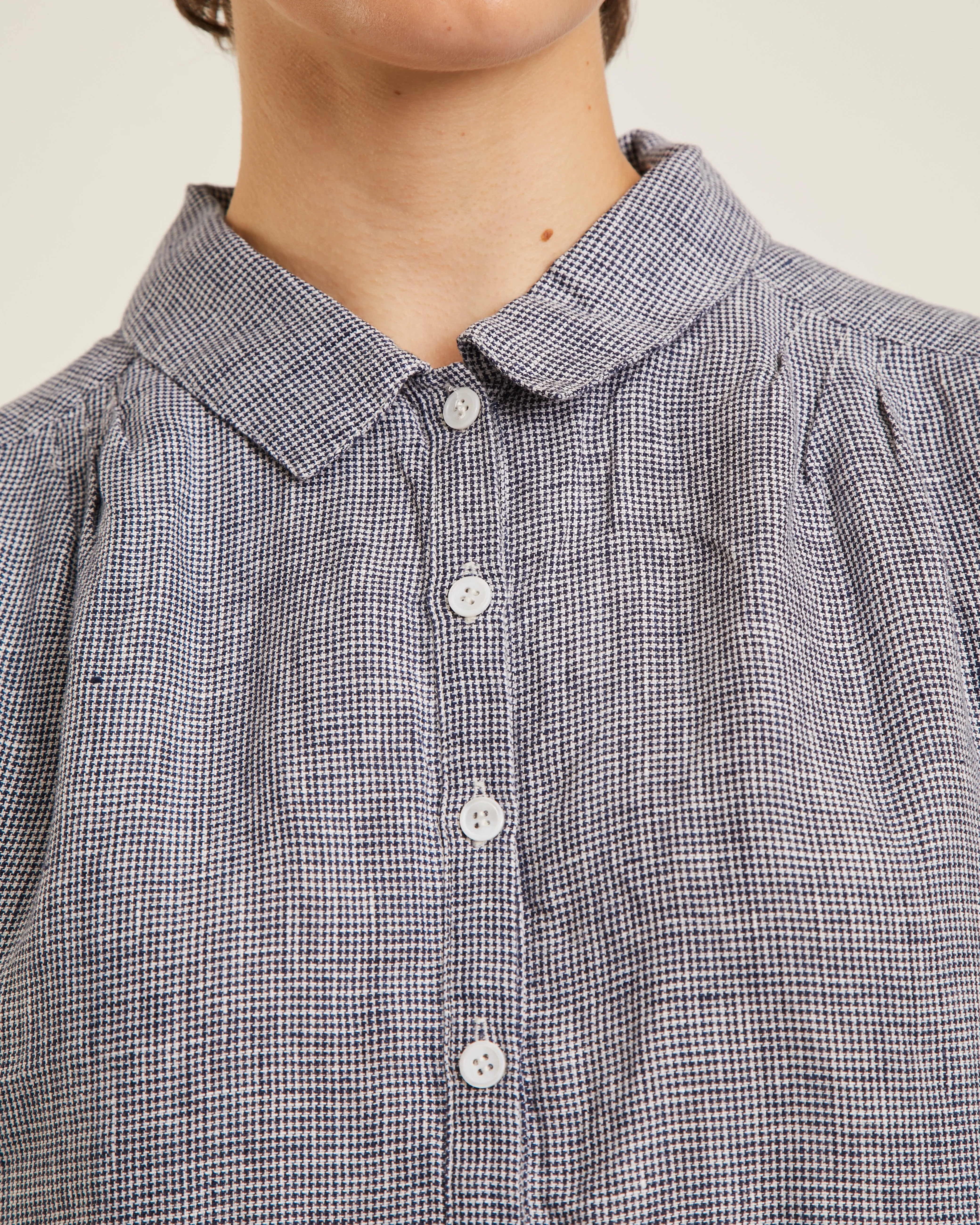 robe en lin MILLIE à motif mini pied-de-poule sold by NAIF product image thumbnail 3