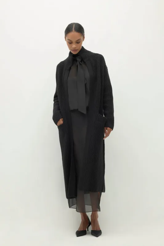 ADRIANA FISHERMAN RIB CARDIGAN sold by NakedCashmere