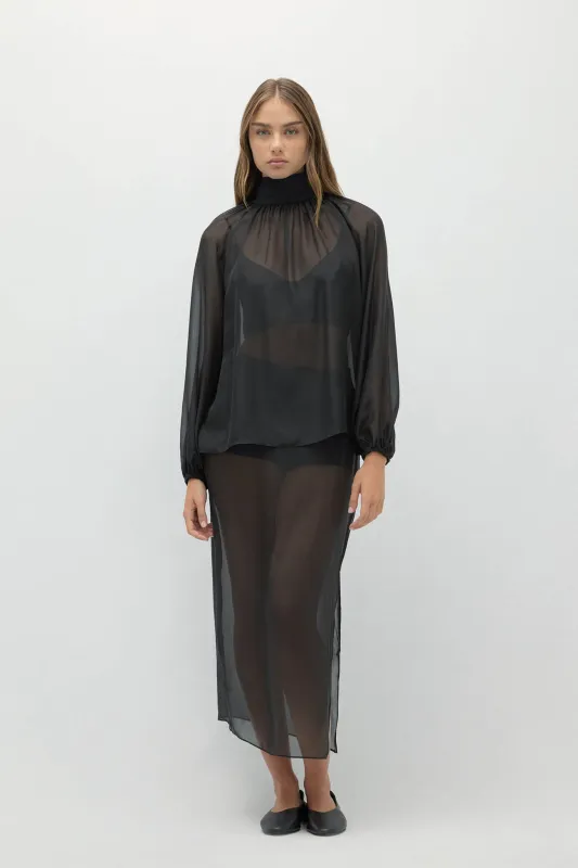 AMARA SILK ORGANZA BLOUSE sold by NakedCashmere
