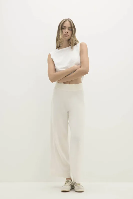 ARIAH COTTON CASHMERE PANT sold by NakedCashmere
