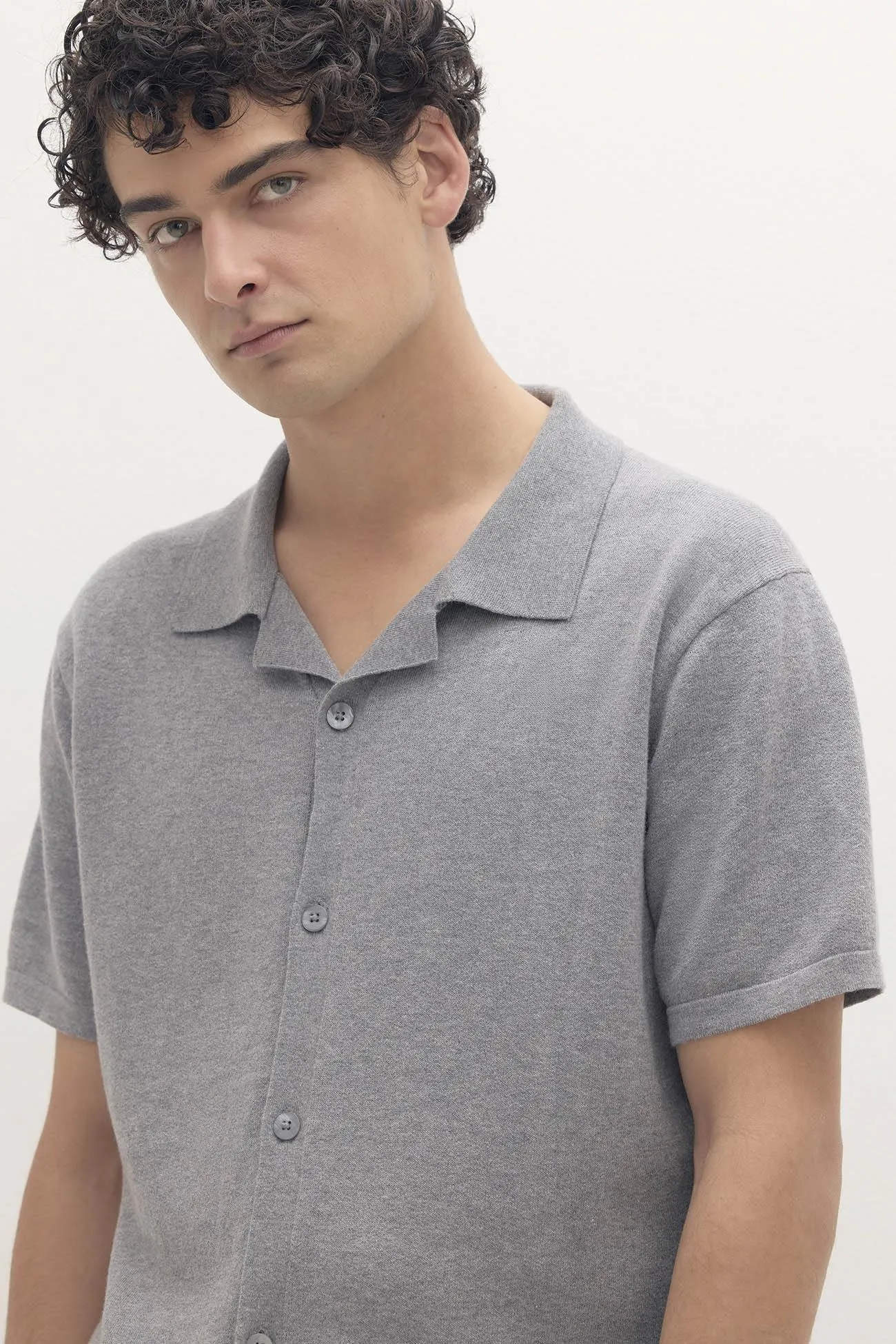 MATTEO COTTON CASHMERE BUTTON-UP SHIRT sold by NakedCashmere product image thumbnail 5