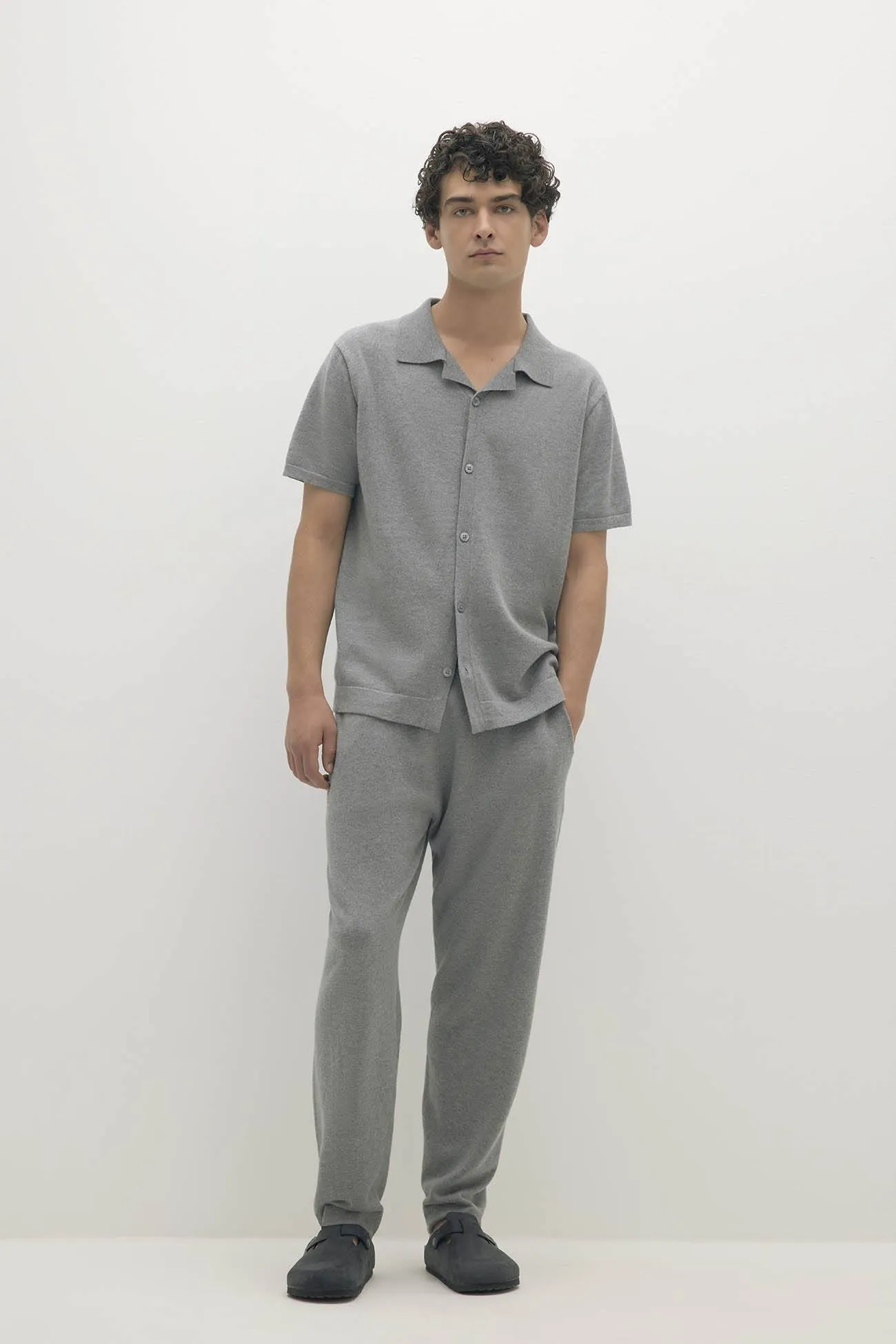 MATTEO COTTON CASHMERE BUTTON-UP SHIRT sold by NakedCashmere