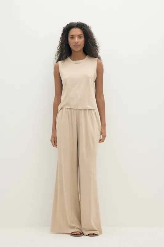 LUELLA LINEN TANK TOP made by NakedCashmere