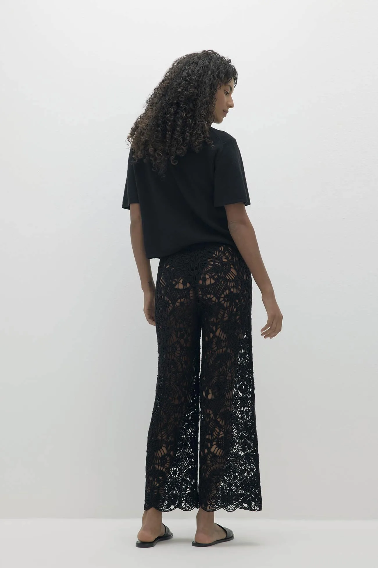 LORRAINE CROCHET CASHMERE BLEND PANT sold by NakedCashmere product image thumbnail 3