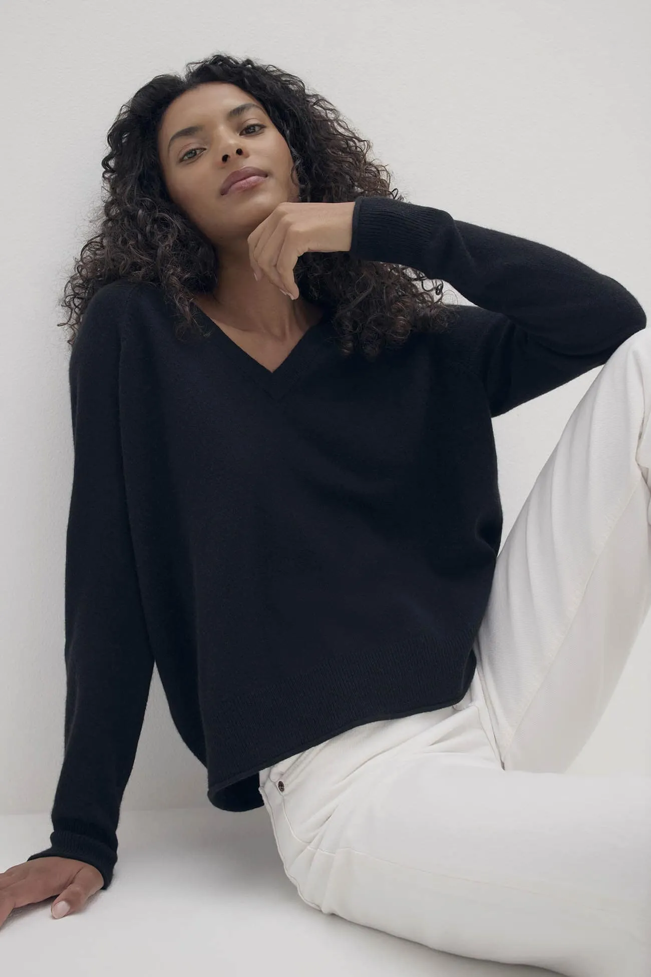 HARLYN V-NECK CASHMERE SWEATER sold by NakedCashmere product image thumbnail 5