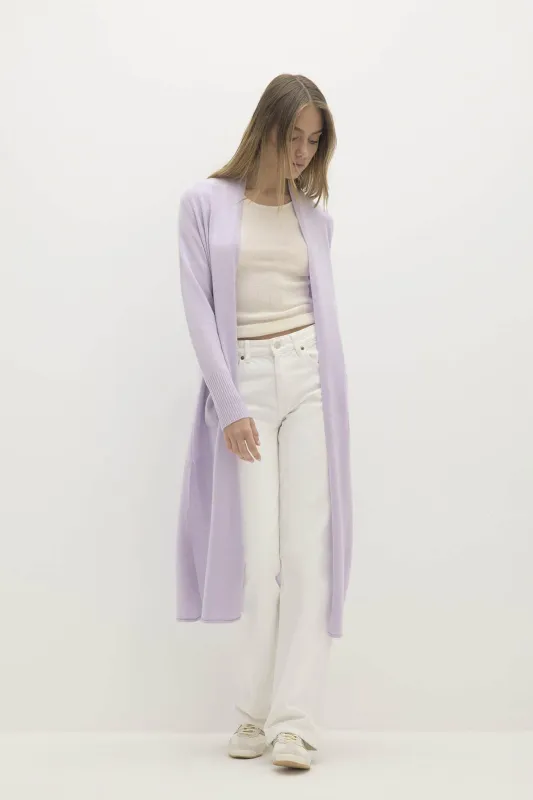 CARMELA LONGLINE CASHMERE CARDIGAN sold by NakedCashmere