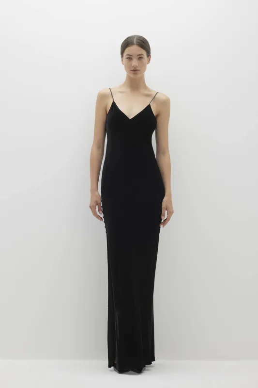 JADE VELVET MAXI DRESS sold by NakedCashmere
