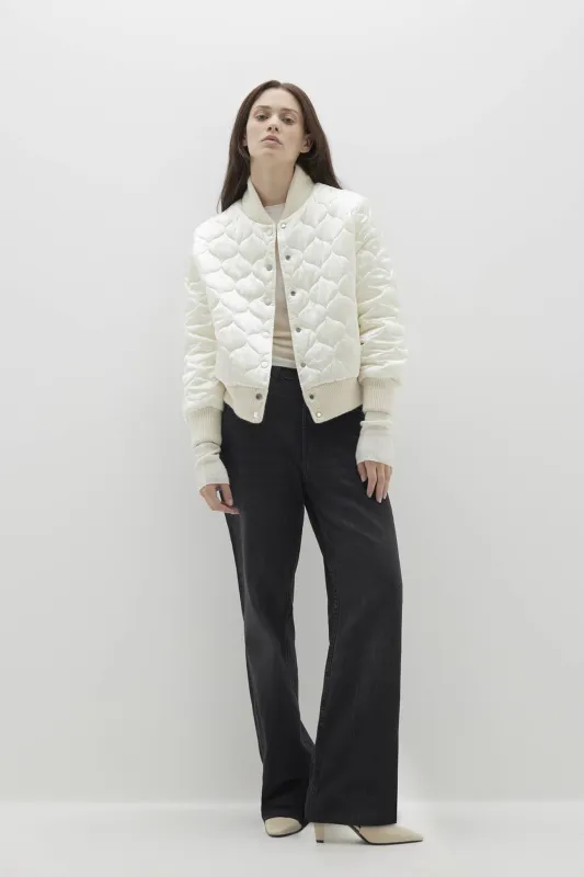 BECCA SILK BOMBER JACKET sold by NakedCashmere