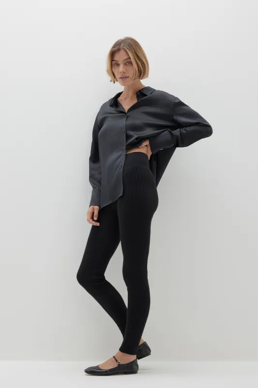 TULSA RIBBED LEGGINGS sold by NakedCashmere