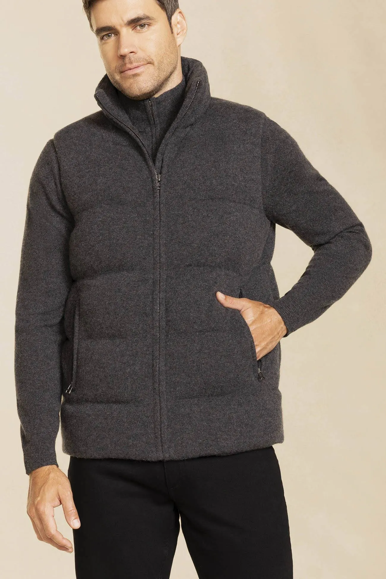 CODY CASHMERE PUFFER VEST sold by NakedCashmere product image thumbnail 2