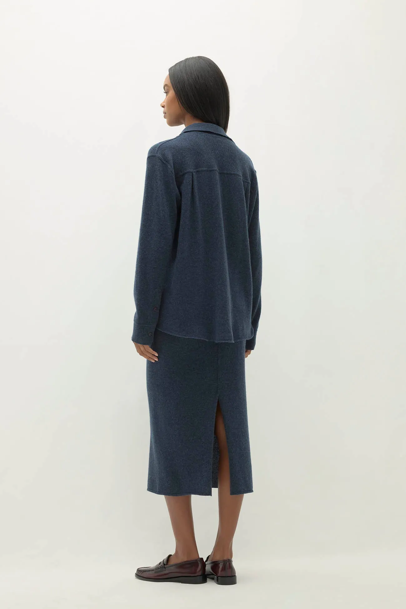 CATANIA DENIM CASHMERE SHIRT sold by NakedCashmere product image thumbnail 3