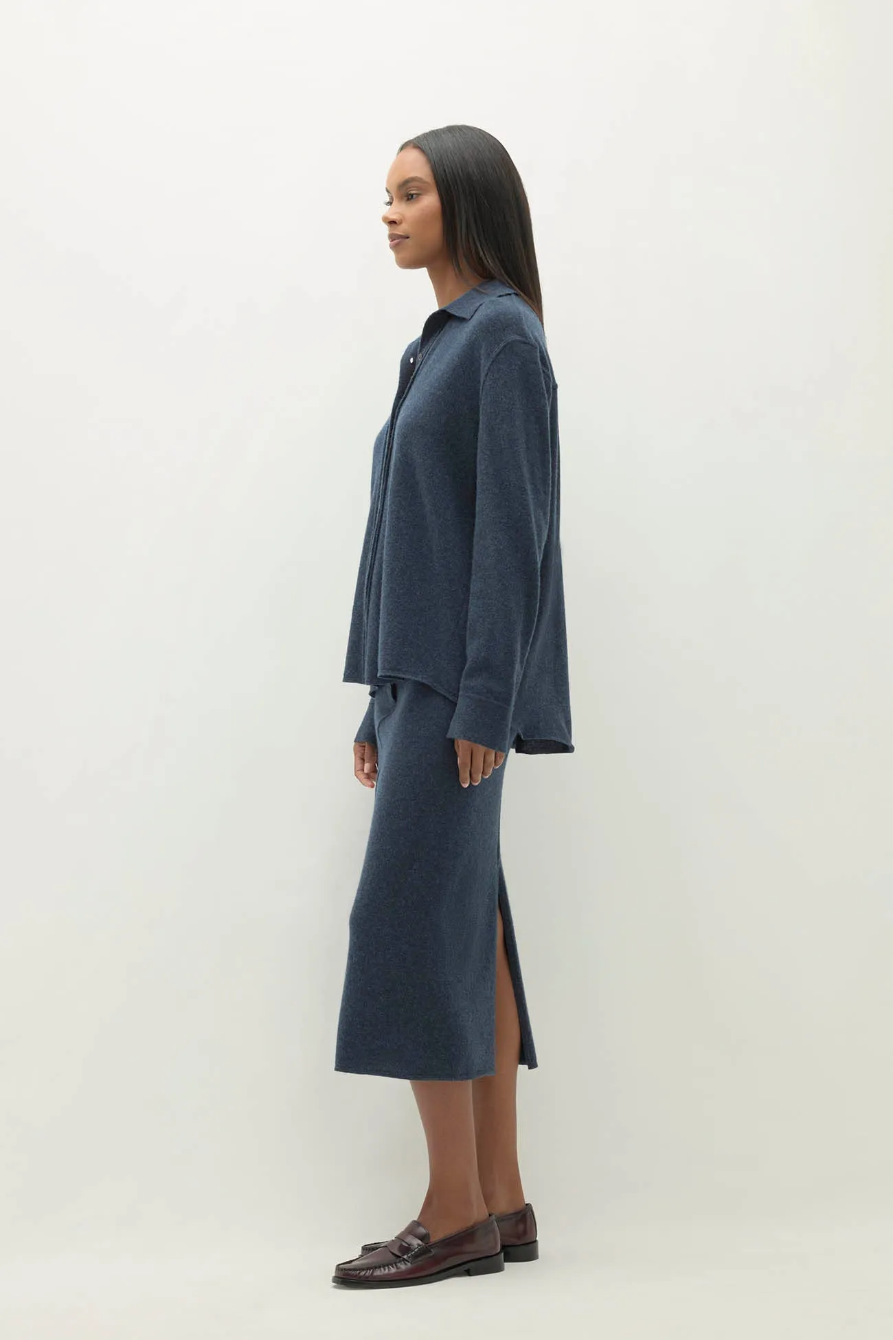 CATANIA DENIM CASHMERE SHIRT sold by NakedCashmere product image thumbnail 2