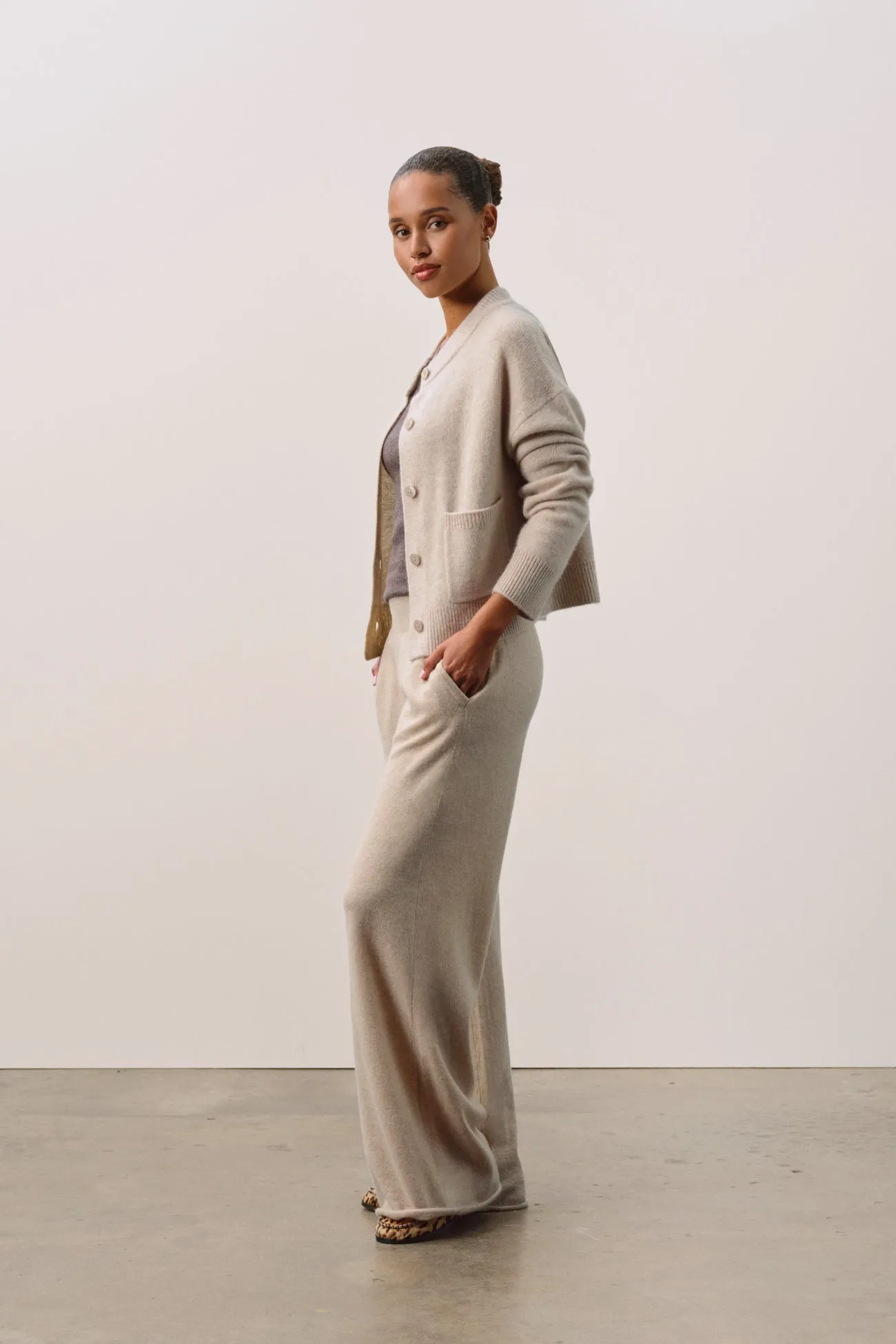 REVERIE BUTTON-UP CASHMERE CARDIGAN sold by NakedCashmere product image thumbnail 3