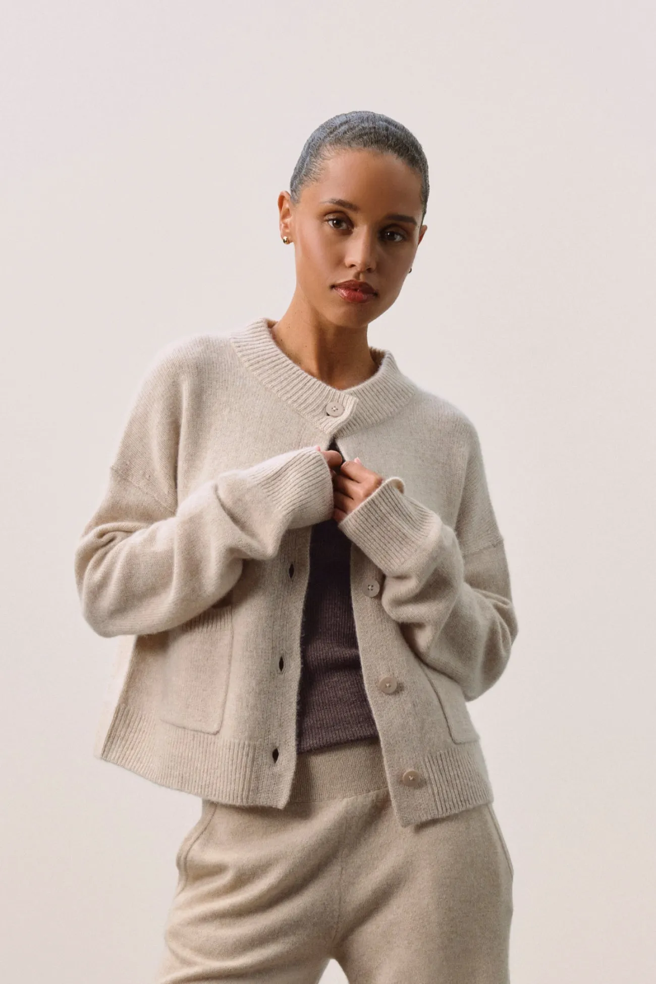 REVERIE BUTTON-UP CASHMERE CARDIGAN sold by NakedCashmere product image thumbnail 2