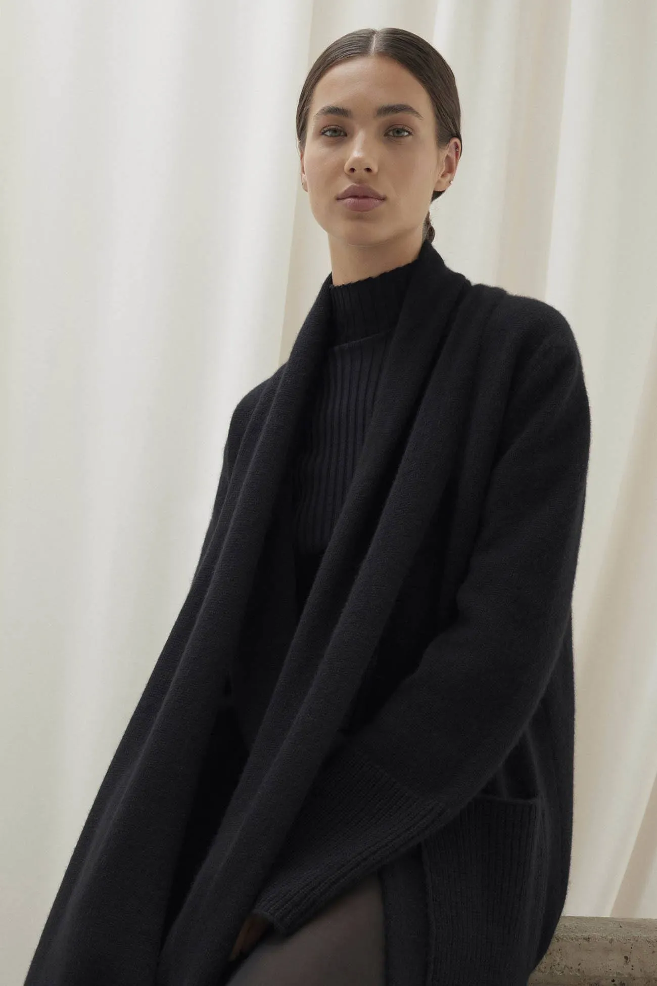 GEORGINA LONGLINE CASHMERE CARDIGAN sold by NakedCashmere product image thumbnail 5