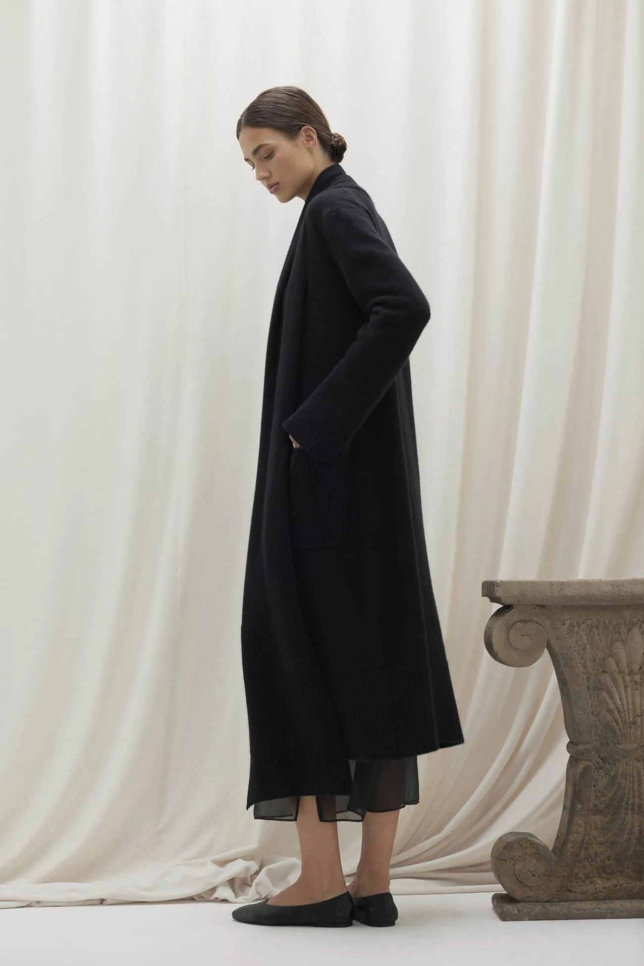 GEORGINA LONGLINE CASHMERE CARDIGAN sold by NakedCashmere product image thumbnail 2