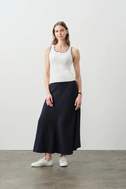 CAMILLE COTTON CASHMERE TANK made by NakedCashmere