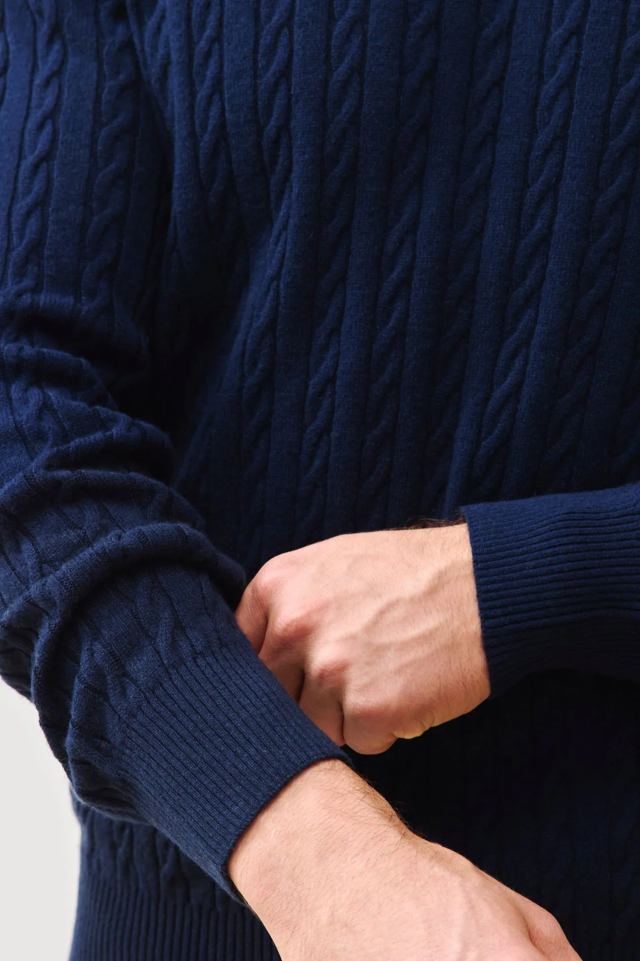 BRADFORD CASHMERE CABLE KNIT CREWNECK sold by NakedCashmere product image thumbnail 5