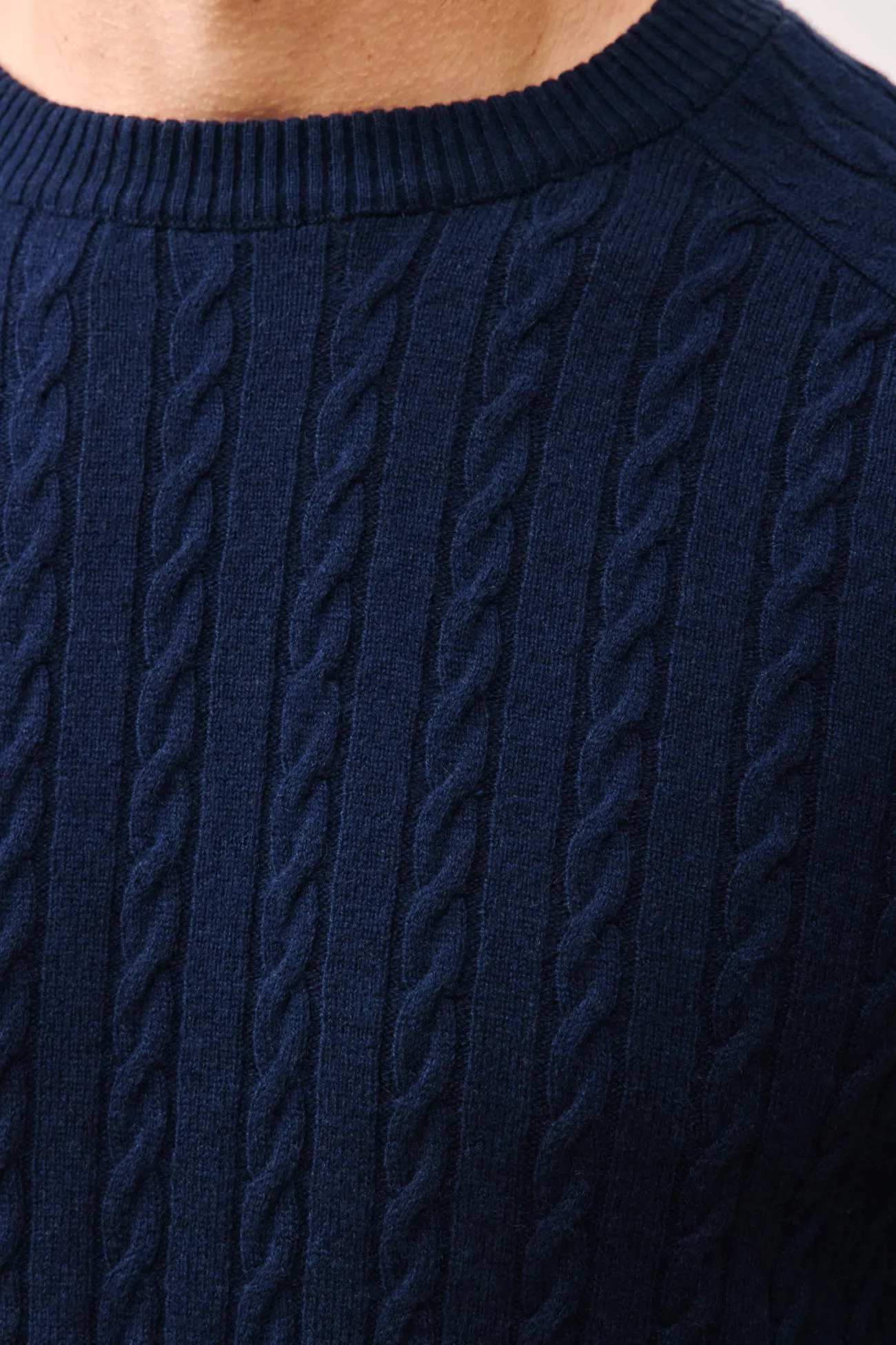 BRADFORD CASHMERE CABLE KNIT CREWNECK sold by NakedCashmere product image thumbnail 4