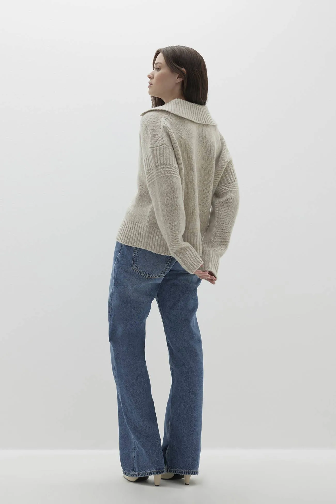BRINKLEY BUTTON-UP SILK CASHMERE CARDIGAN sold by NakedCashmere product image thumbnail 3
