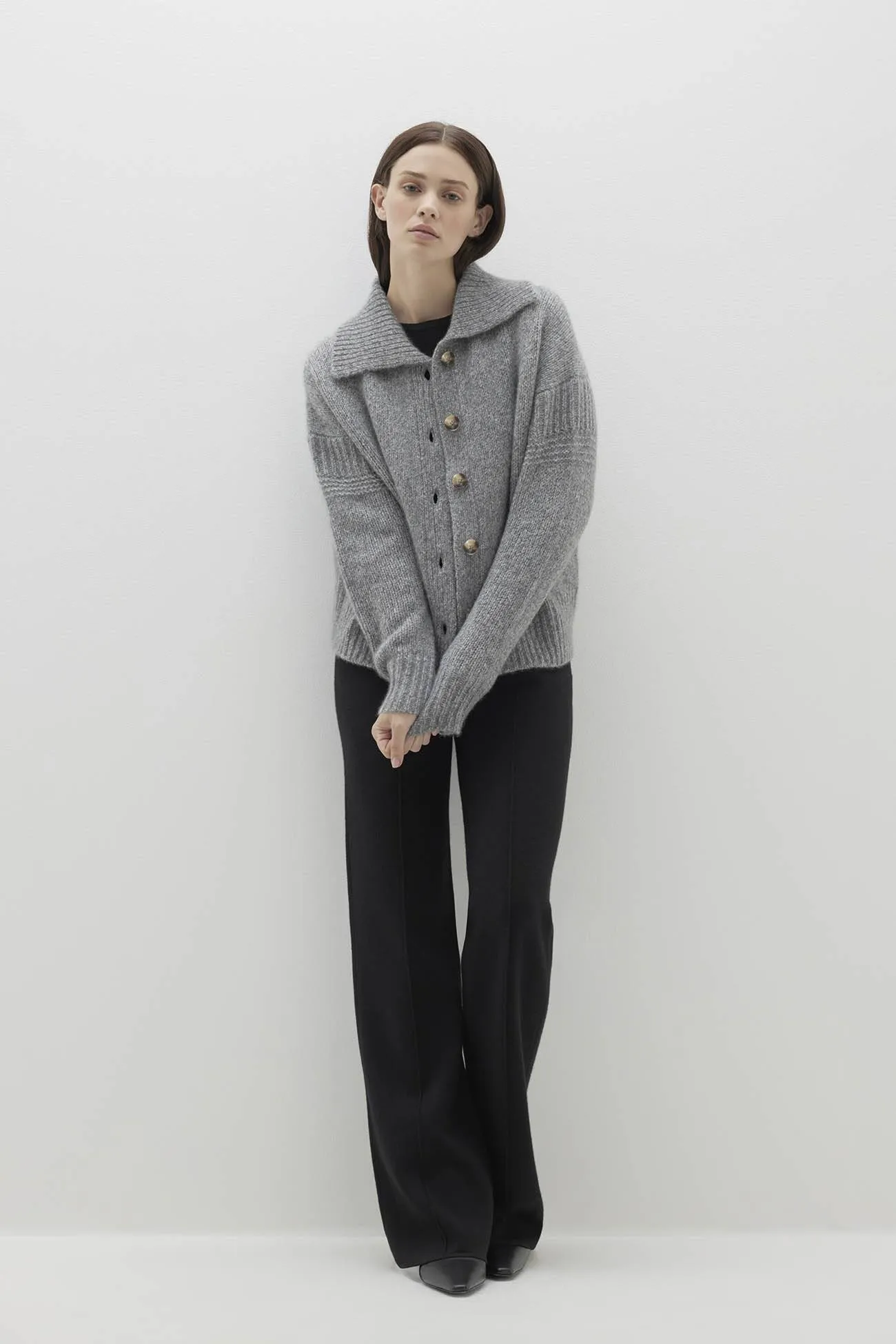 BRINKLEY BUTTON-UP SILK CASHMERE CARDIGAN sold by NakedCashmere