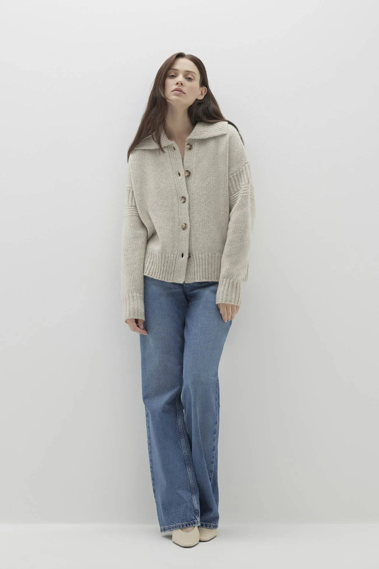 BRINKLEY BUTTON-UP SILK CASHMERE CARDIGAN sold by NakedCashmere product image thumbnail 2