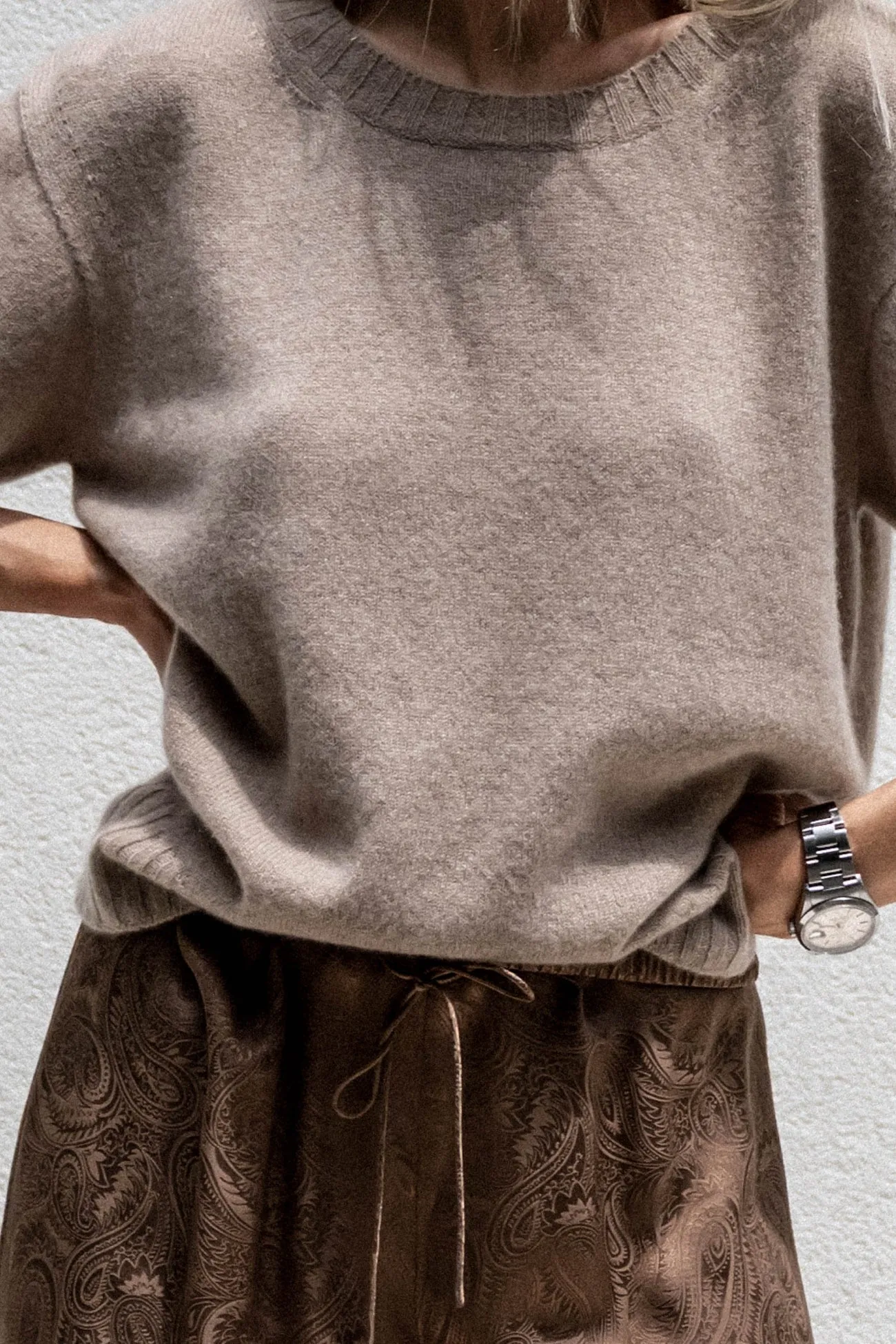 PAIGE FEATHERWEIGHT CASHMERE TEE sold by NakedCashmere product image thumbnail 3