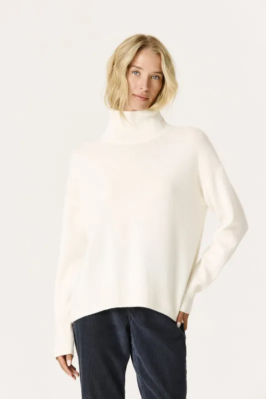 JOSLYNNE OVERSIZED CASHMERE TURTLENECK - ECRU made by NakedCashmere