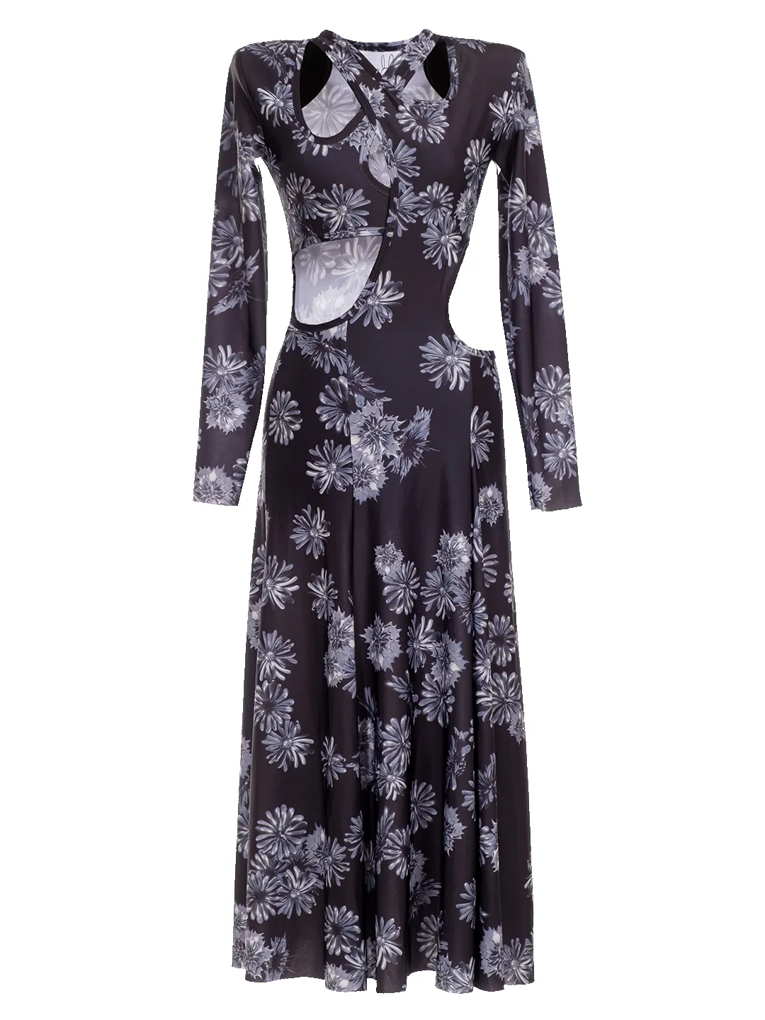 Floral Print Cut Out Maxi Dress sold by Natasha Zinko product image thumbnail 2