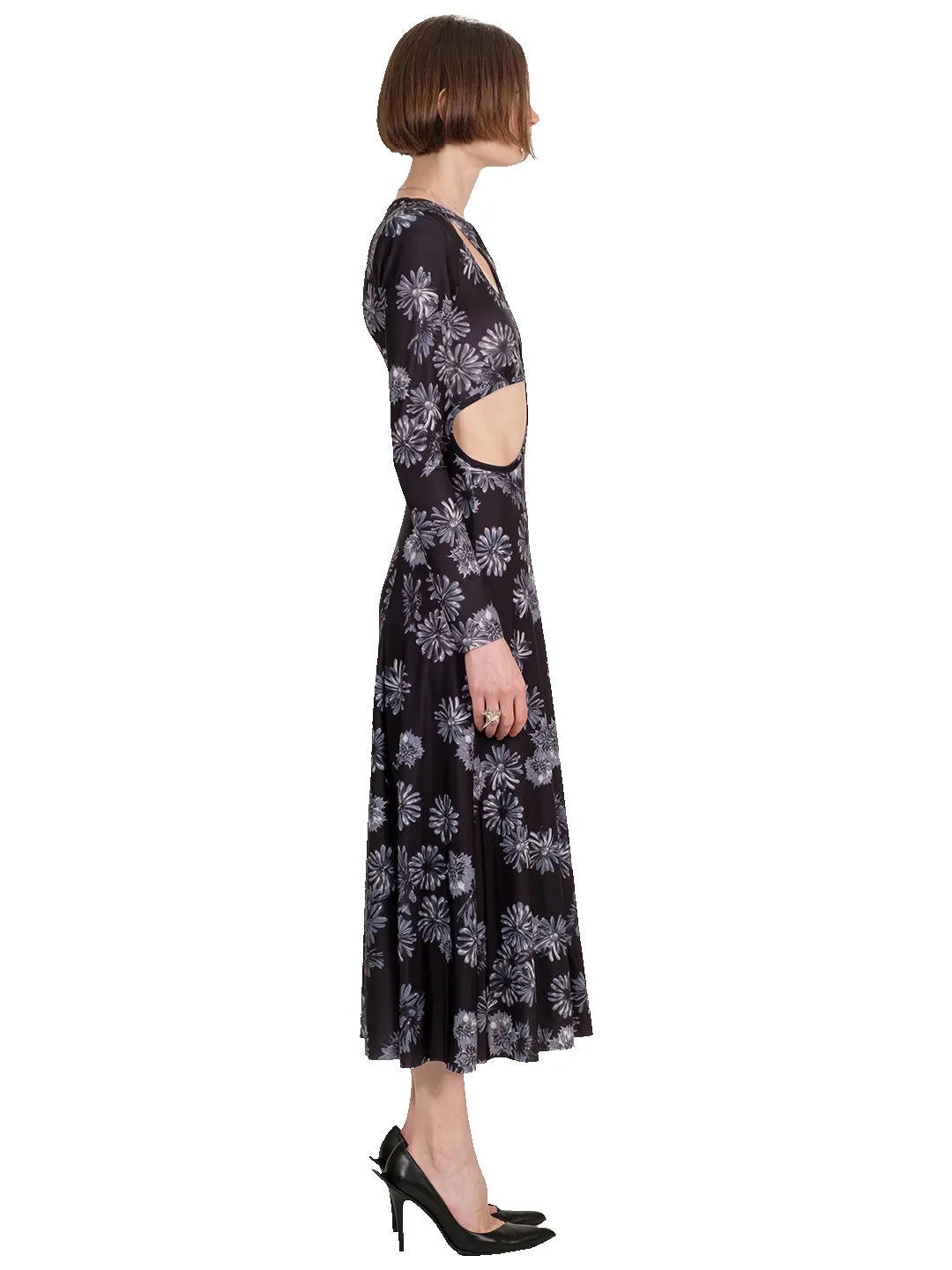 Floral Print Cut Out Maxi Dress sold by Natasha Zinko product image thumbnail 5