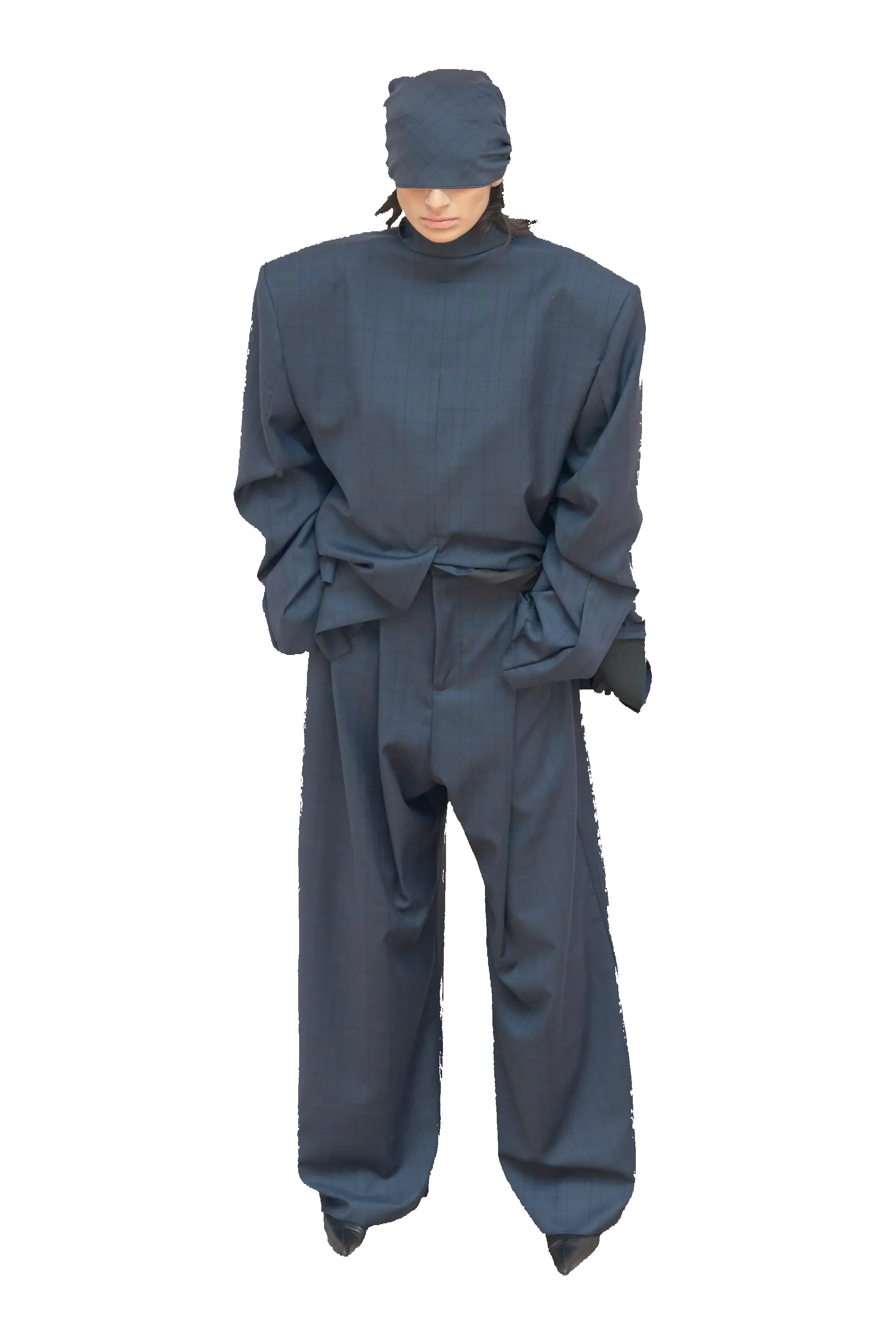 FOLDED WOOL TROUSERS sold by Natasha Zinko product image thumbnail 2