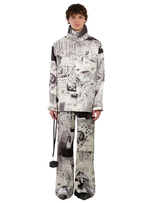 SPACESHIP PRINT PANTS sold by Natasha Zinko