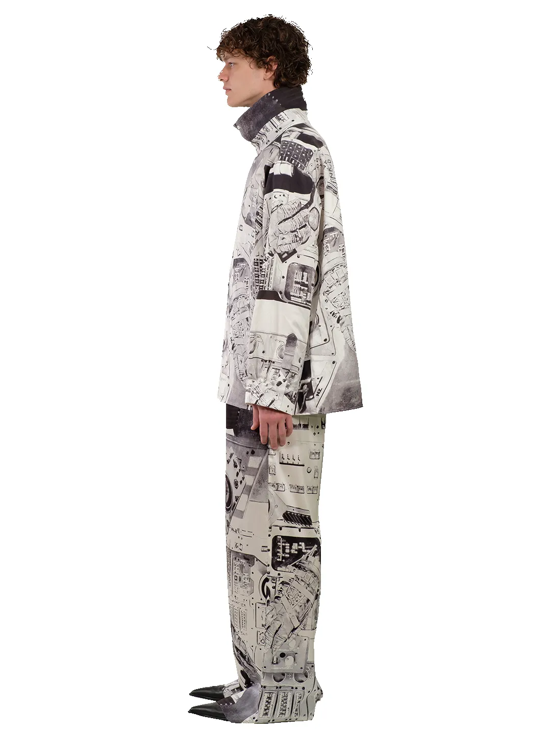 SPACESHIP PRINT PANTS sold by Natasha Zinko product image thumbnail 4