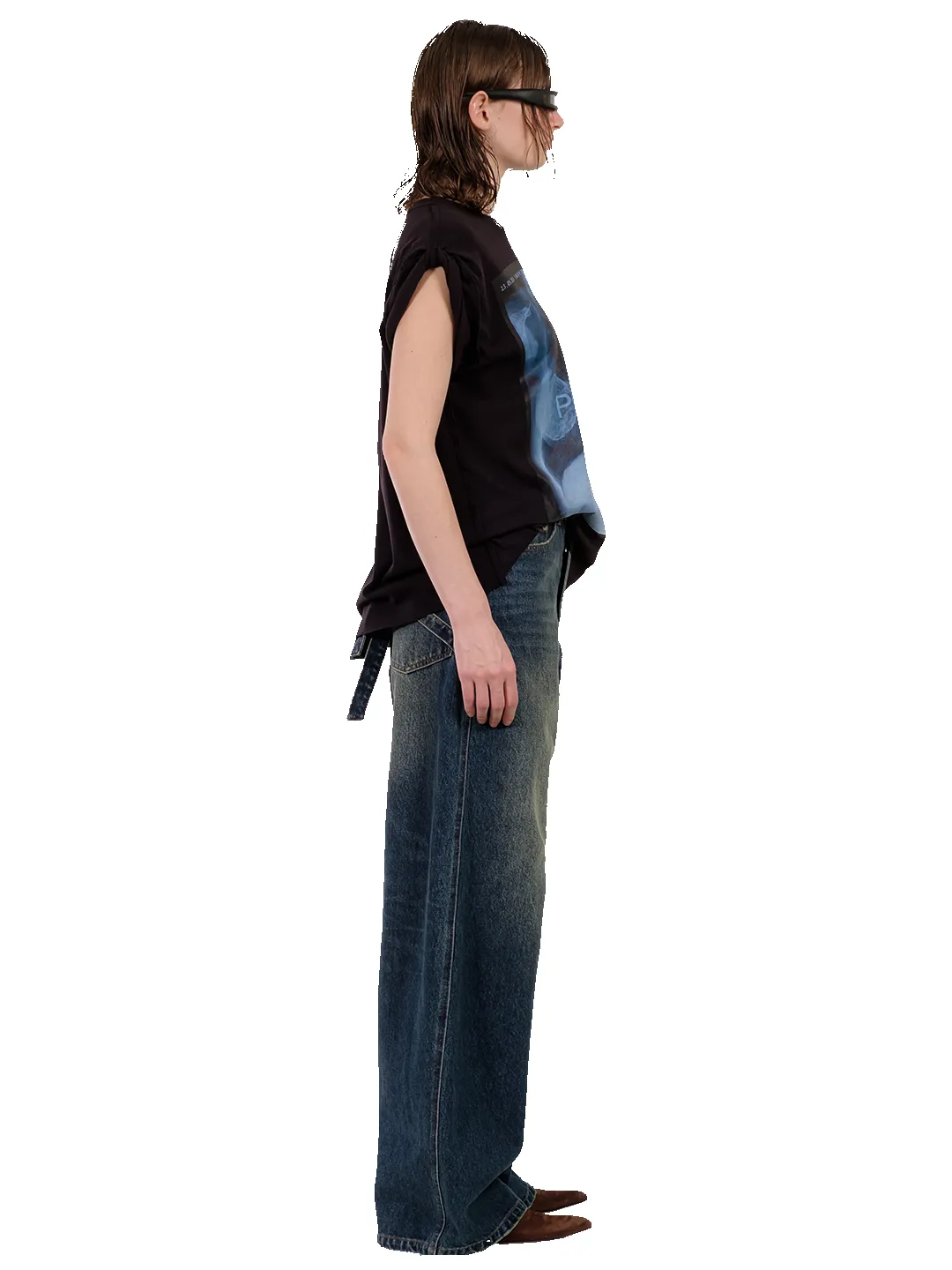 ONE SLEEVE SEXY T-SHIRT PLASTIC sold by Natasha Zinko product image thumbnail 5