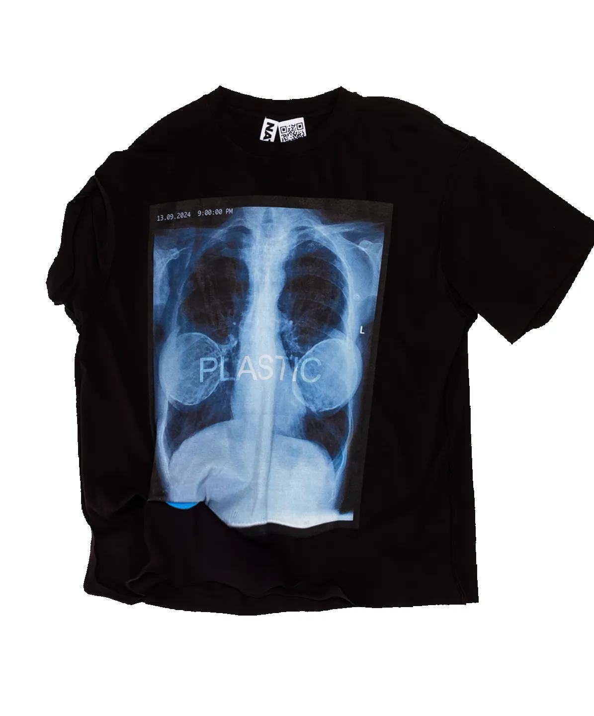 ONE SLEEVE SEXY T-SHIRT PLASTIC sold by Natasha Zinko