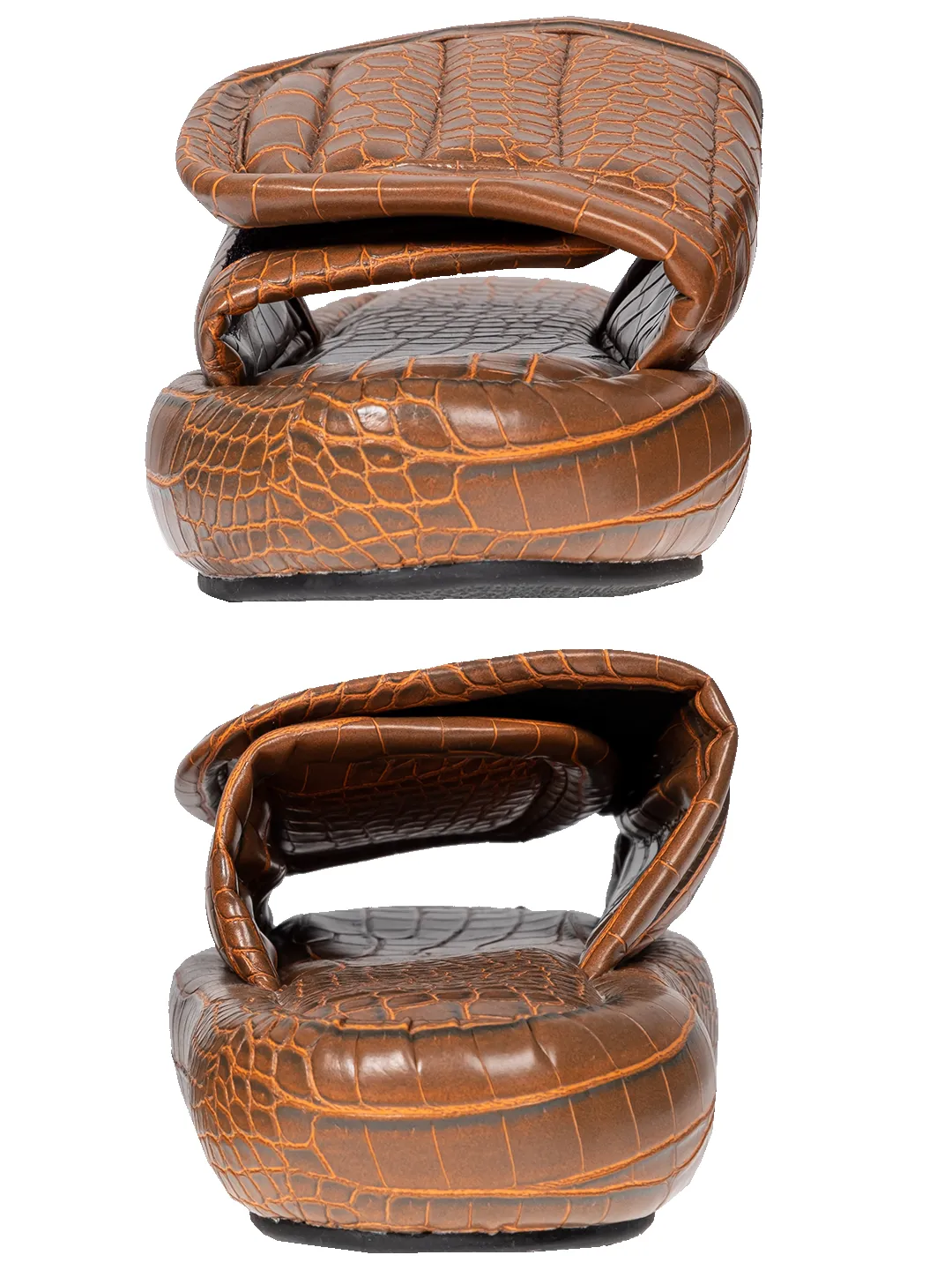 The Faux Leather Slides. sold by Natasha Zinko product image thumbnail 5