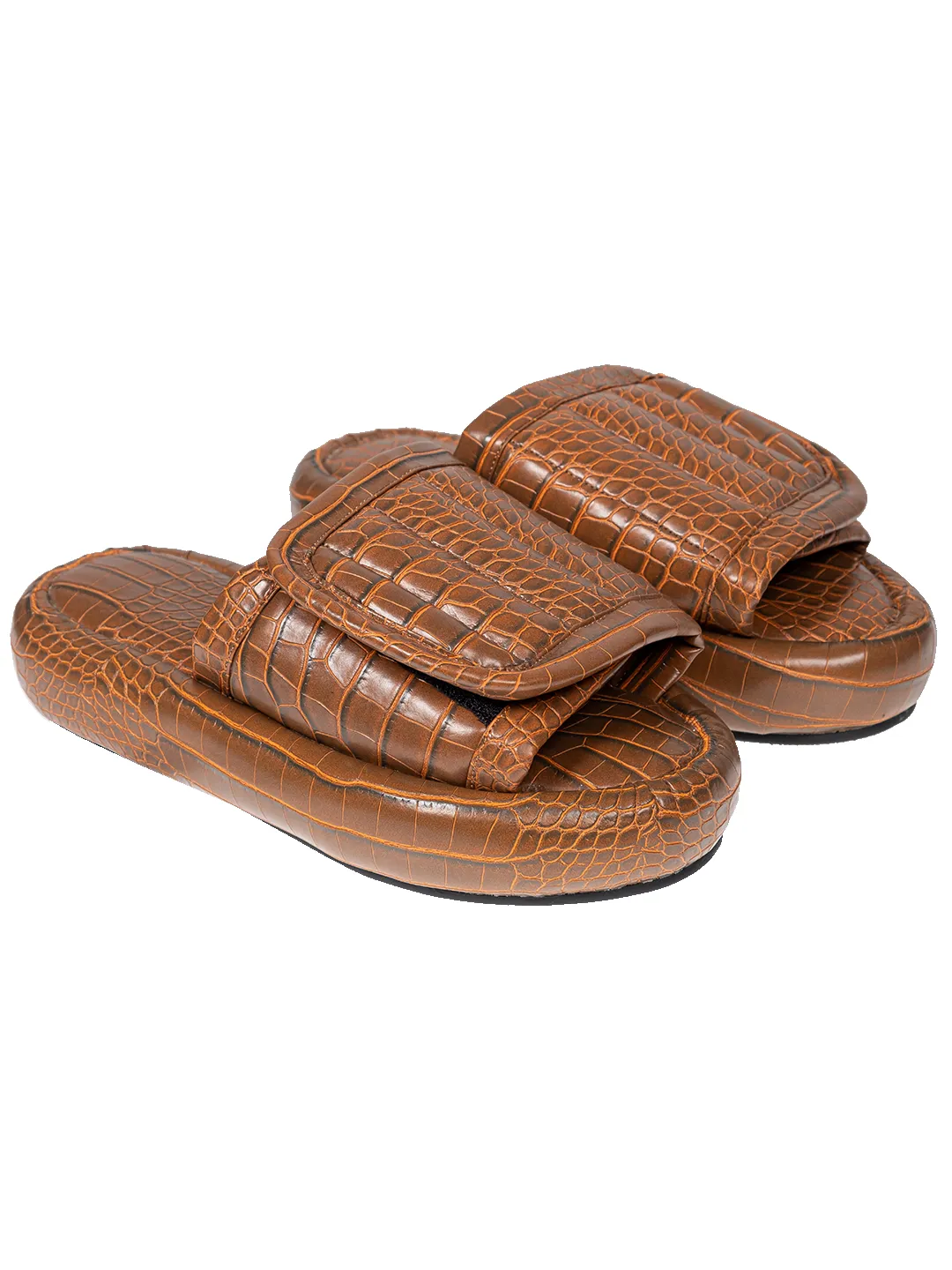 The Faux Leather Slides. sold by Natasha Zinko product image thumbnail 2