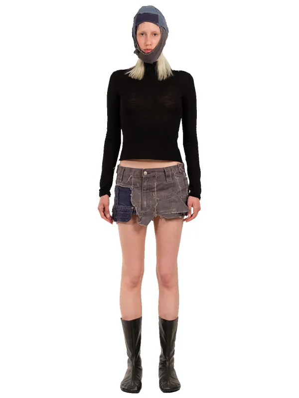 UPCYCLED MINI DENIM SKIRT sold by Natasha Zinko