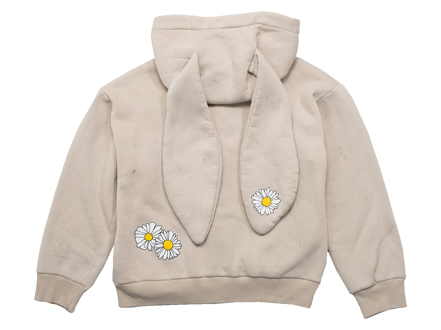Daisy-print Zipped Sweatshirt With Bunny Hoodie sold by Natasha Zinko product image thumbnail 3