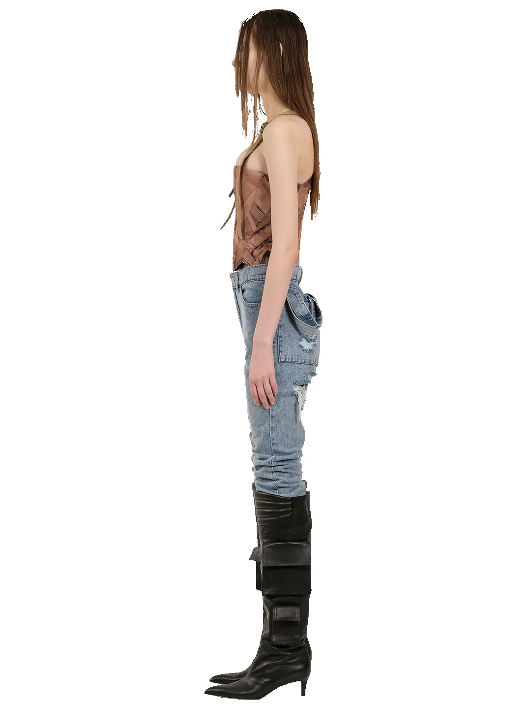 Washed Slim Denim Jeans sold by Natasha Zinko product image thumbnail 4