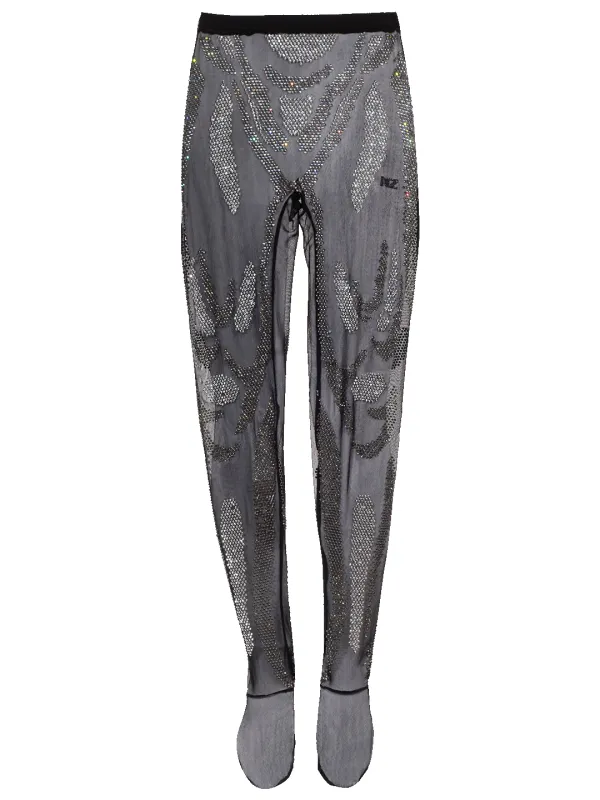 Rhinestones Embellished Leggins sold by Natasha Zinko