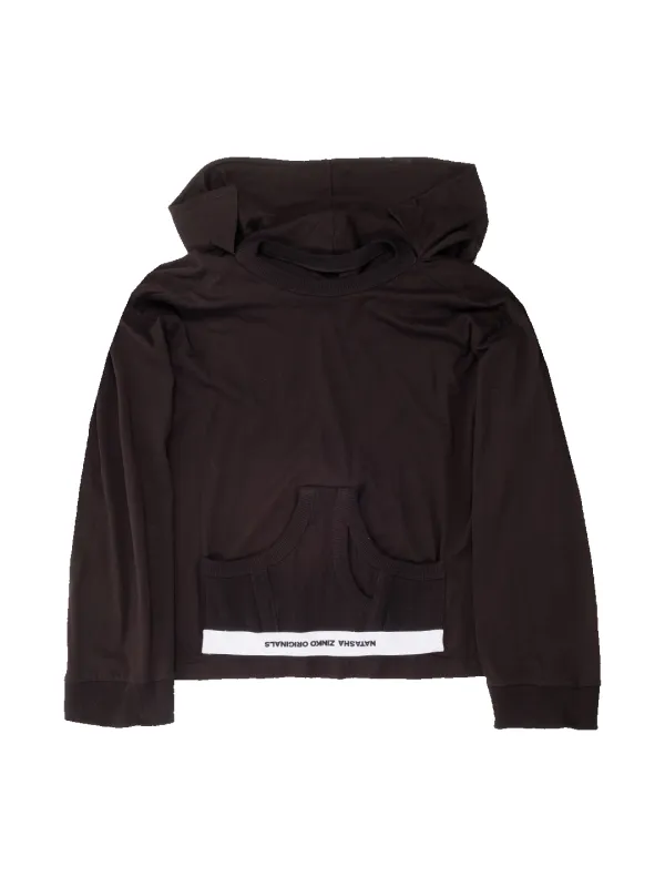 Underwear Pouch Pocket Hoodie made by Natasha Zinko