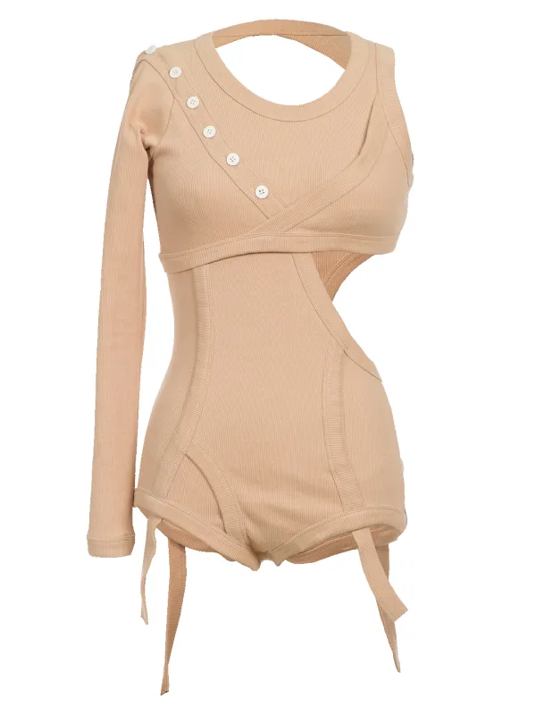 One Sleeve Underwear Bodysuit sold by Natasha Zinko