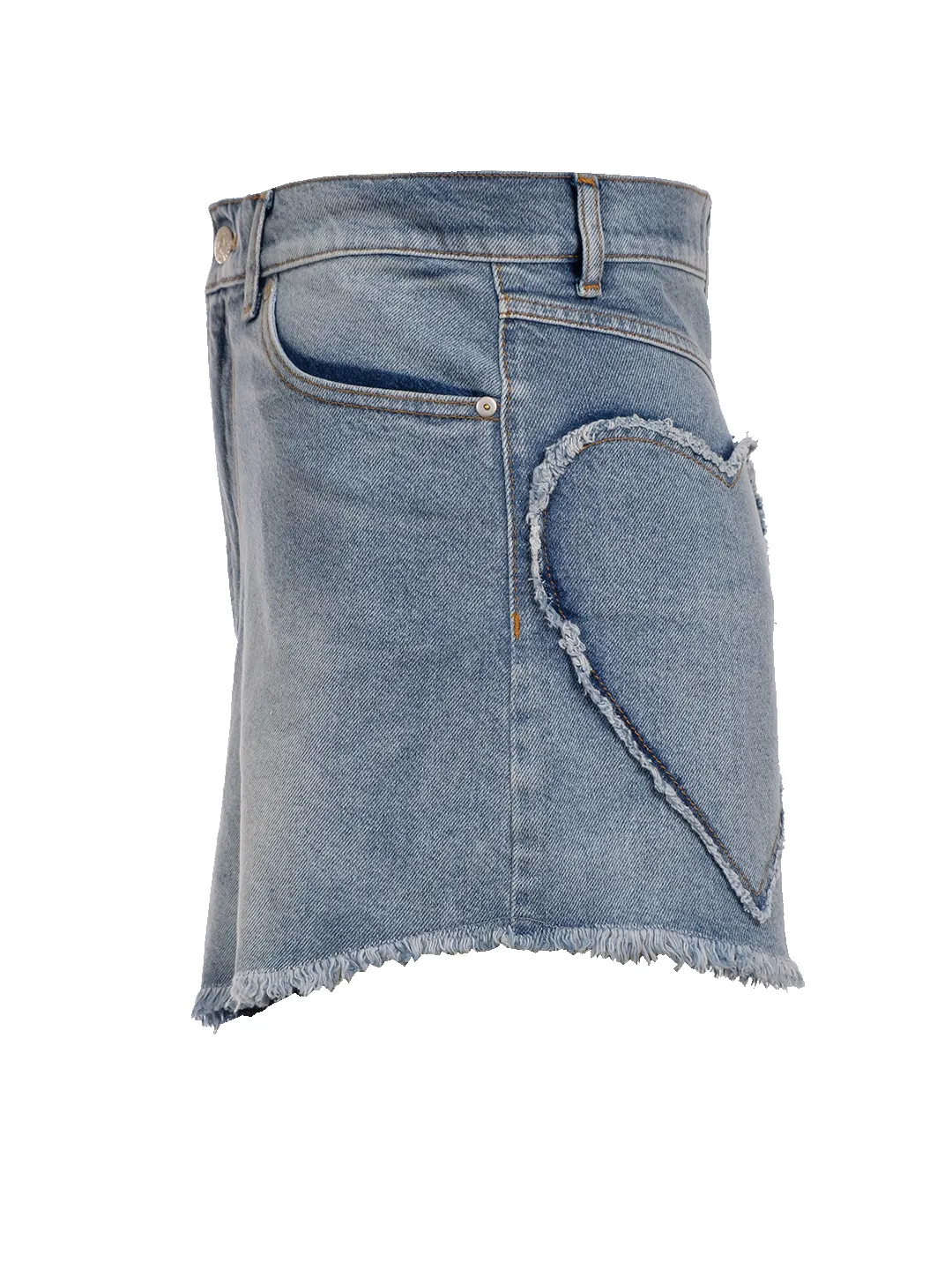 Denim Heart Shorts sold by Natasha Zinko product image thumbnail 2